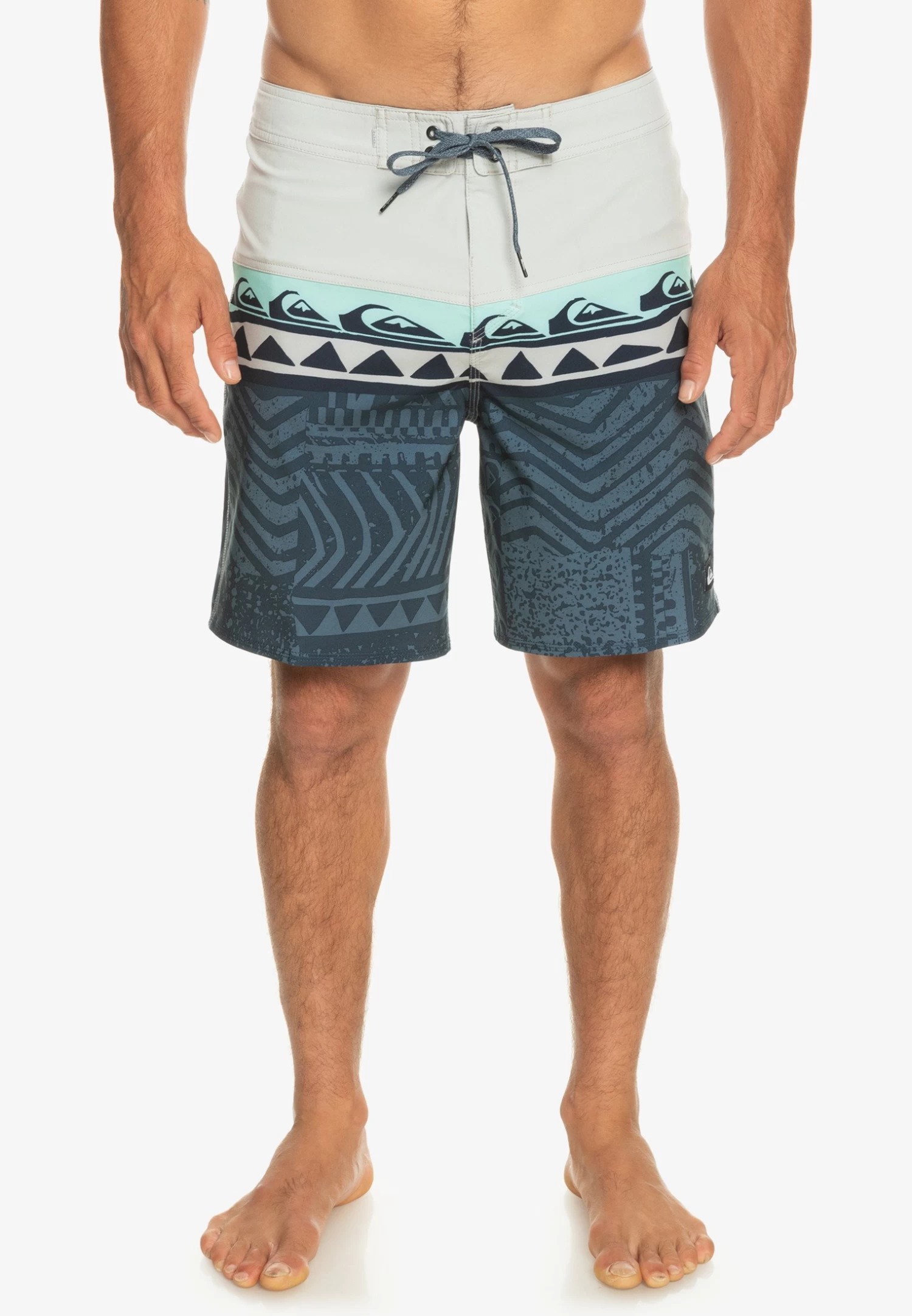 Quiksilver Panel 18 - Zwemshorts - Grey Violet 1 Quiksilver Panel 18 - Zwemshorts - Grey Violet