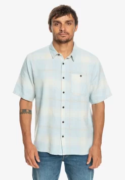 Quiksilver Shadow Light Check - Overhemd - Celestial Blue Shadow