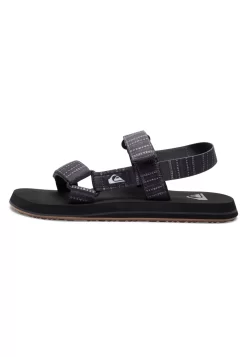 Quiksilver Monkey Caged - Sandalen - Grey Grey Black