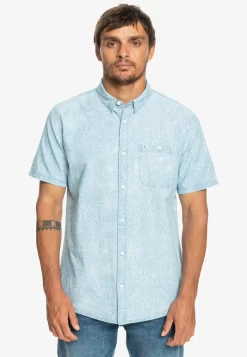 Quiksilver Collaborative Project Kurzärmliges- Overhemd - Celestial Blue Collaborative P