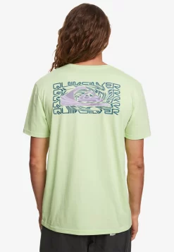 Quiksilver Twisted Mind - Pour Eqyzt07312 - T-Shirt Print - Paradise Green