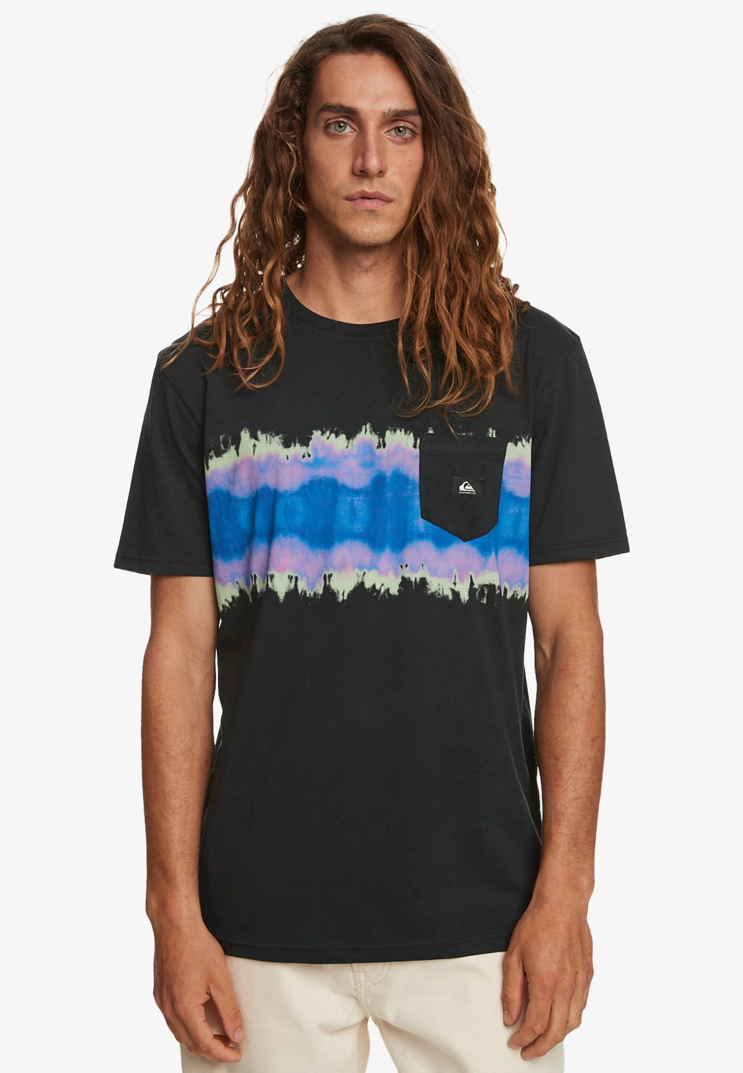 Quiksilver TIE DYE STRIPE - T-shirt Print 1 Quiksilver TIE DYE STRIPE - T-shirt Print