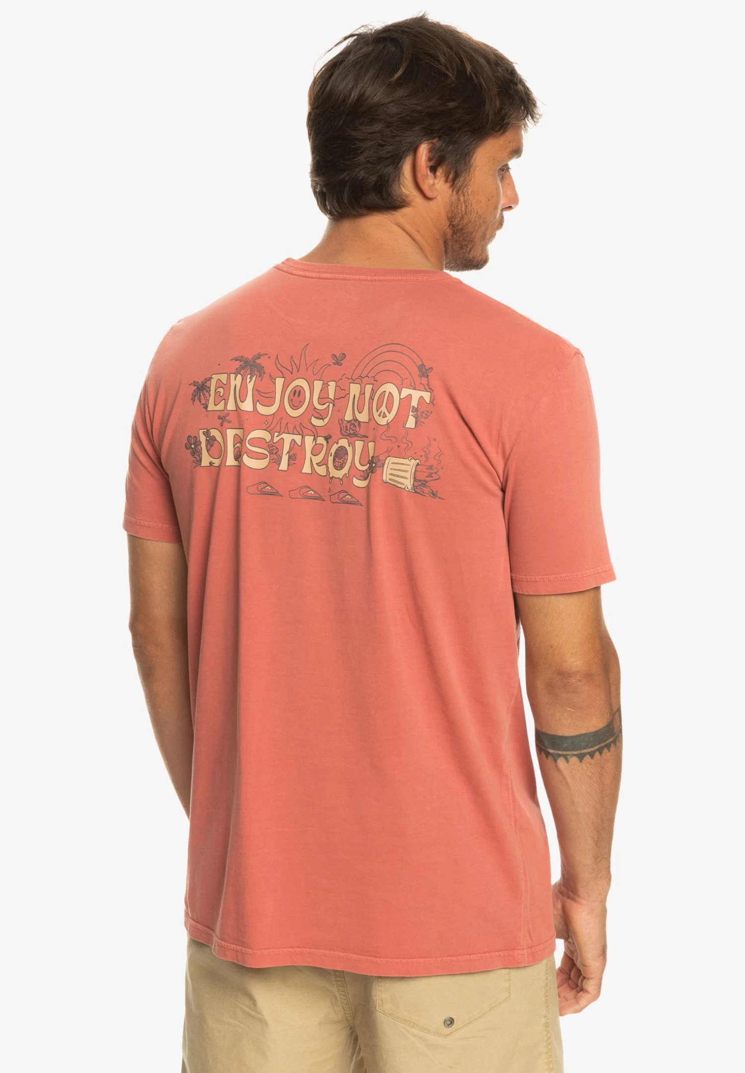 Quiksilver ENJOY NOT DESTROY SS - T-shirt Print 3 Quiksilver ENJOY NOT DESTROY SS - T-shirt Print - Afbeelding 3