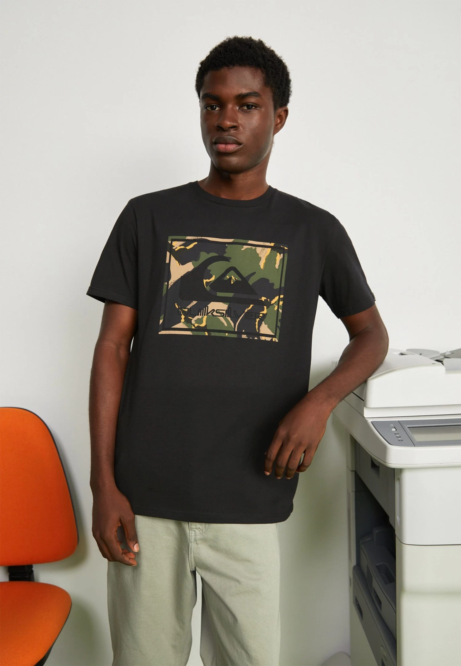 Quiksilver Archicamo 2 Pack - T-Shirt Print - Black/White 2 Quiksilver Archicamo 2 Pack - T-Shirt Print - Black/White - Afbeelding 2