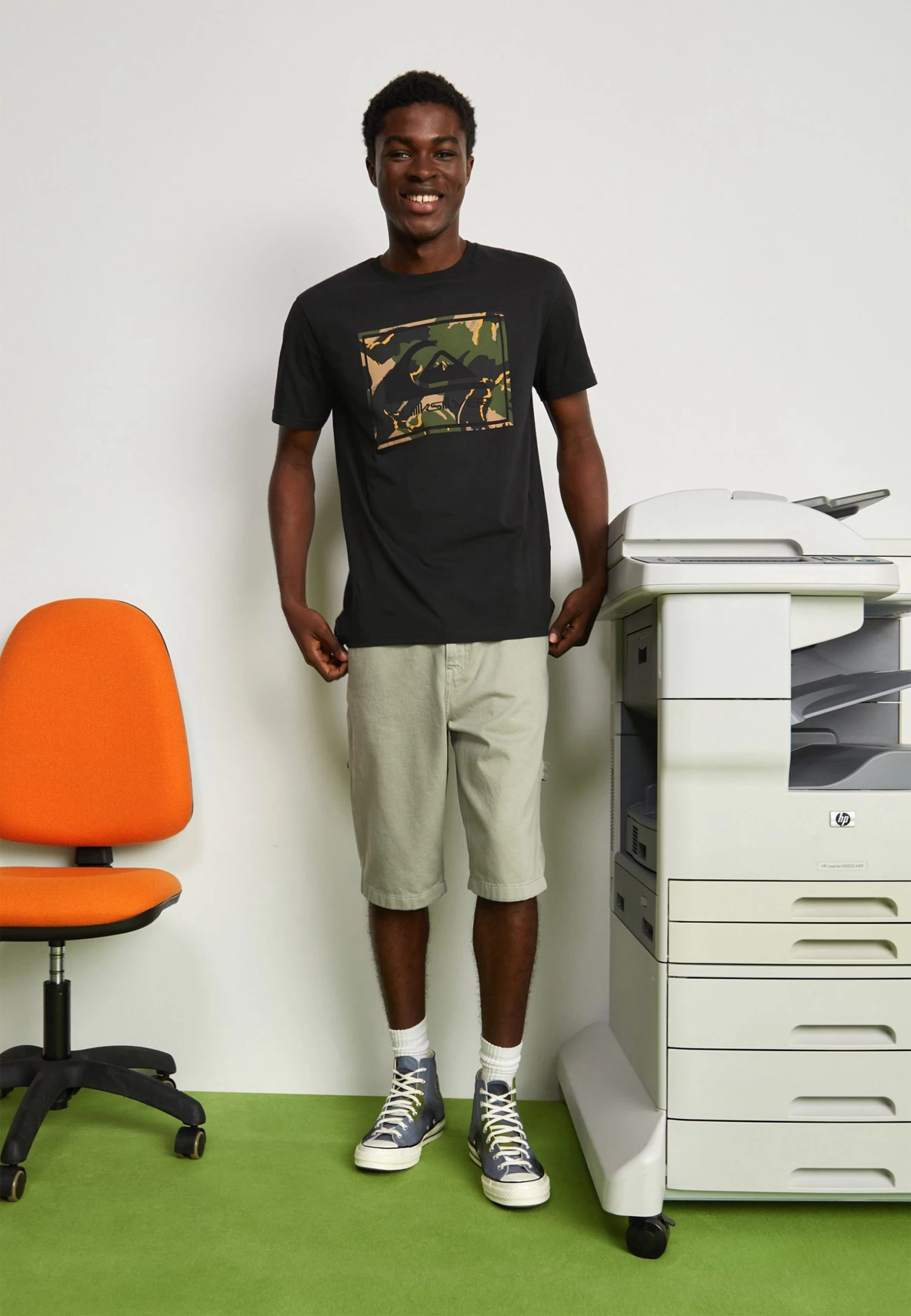 Quiksilver Archicamo 2 Pack - T-Shirt Print - Black/White 1 Quiksilver Archicamo 2 Pack - T-Shirt Print - Black/White