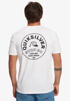 Quiksilver Timeless Spin - Pour Eqyzt07311 - T-Shirt Print - White