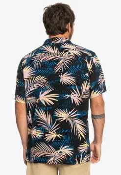 Quiksilver Ripped Up - Kurzärmliges - Overhemd - Black Rippedup -Quiksilver dc58230eb26b434ba6a6a135e00ae459